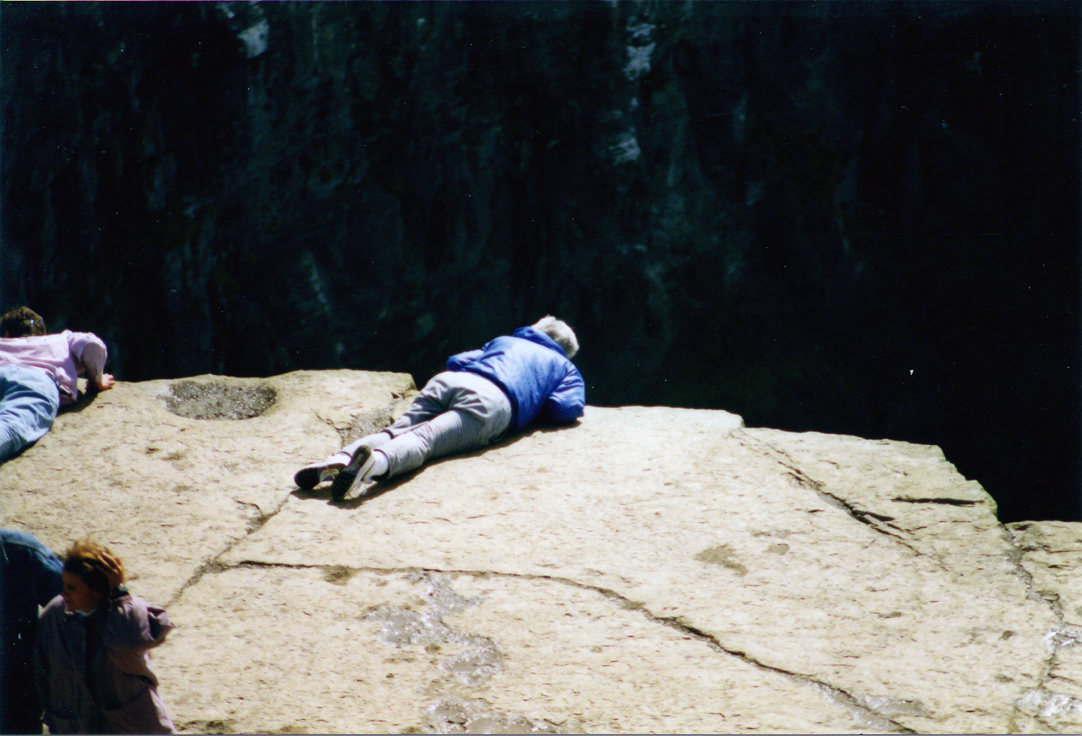 Photo from 1992 - Steve at the edge of the Cliffs of Moher